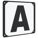 dressurbogstaver 12 stk. stål