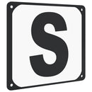 dressurbogstaver 12 stk. stål
