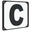 dressurbogstaver 12 stk. stål