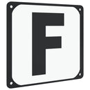 dressurbogstaver 12 stk. stål