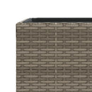 plantekasser 3 stk. polyrattan grå