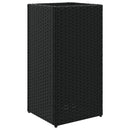 plantekasse 30x30x60 cm polyrattan sort