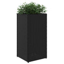 plantekasse 30x30x60 cm polyrattan sort