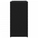 plantekasse 30x30x60 cm polyrattan sort