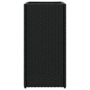 plantekasse 30x30x60 cm polyrattan sort