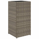 plantekasse 30x30x60 cm polyrattan grå