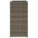 plantekasse 30x30x60 cm polyrattan grå