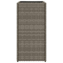 plantekasse 30x30x60 cm polyrattan grå