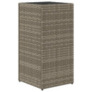 plantekasse 30x30x60 cm polyrattan grå