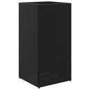 plantekasse 40x40x80 cm polyrattan sort