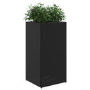 plantekasse 40x40x80 cm polyrattan sort
