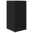 plantekasse 40x40x80 cm polyrattan sort