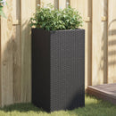 plantekasse 40x40x80 cm polyrattan sort