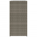 plantekasse 40x40x80 cm polyrattan grå