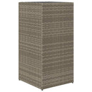 plantekasse 40x40x80 cm polyrattan grå