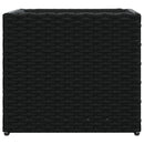 plantekasse 36x30x32 cm polyrattan sort