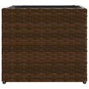 plantekasse 36x30x32 cm polyrattan brun