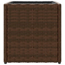 plantekasse 36x30x32 cm polyrattan brun