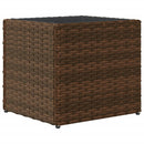 plantekasse 36x30x32 cm polyrattan brun