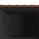 plantekasse 36x30x32 cm polyrattan brun