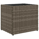 plantekasse 36x30x32 cm polyrattan grå