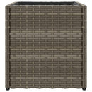 plantekasse 36x30x32 cm polyrattan grå
