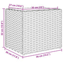 plantekasse 36x30x32 cm polyrattan grå