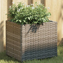 plantekasse 36x30x32 cm polyrattan grå