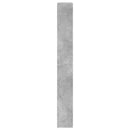 skoskab med 4 vippeskuffer 80x21x163,5 cm betongrå