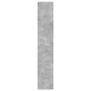 skoskab med 4 vippeskuffer 60x34x187,5 cm betongrå