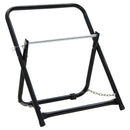 vandslangestativ 48 cm 45 kg pulverlakeret stål sort