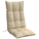 stolehynder m. høj ryg 6 stk. oxfordstof beige