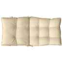 stolehynde med lav ryg 2 stk. oxfordstof beige