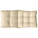 stolehynde med lav ryg 4 stk. oxfordstof beige