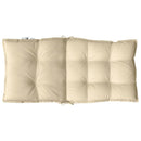 stolehynde med lav ryg 6 stk. oxfordstof beige