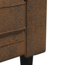Chesterfield-sofastol stof brun