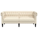 2-personers chesterfieldsofa hør