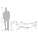 3-personers chesterfieldsofa hør