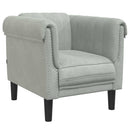 sofastol velour lysegrå