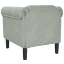 sofastol velour lysegrå