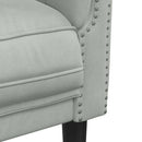 sofastol velour lysegrå