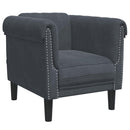sofastol velour mørkegrå