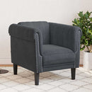 sofastol velour mørkegrå