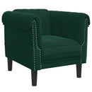 sofastol velour mørkegrøn