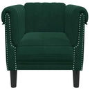 sofastol velour mørkegrøn