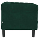 sofastol velour mørkegrøn