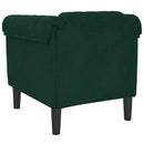 sofastol velour mørkegrøn