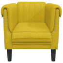 sofastol velour gul