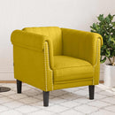 sofastol velour gul