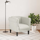 sofastol velour cremefarvet